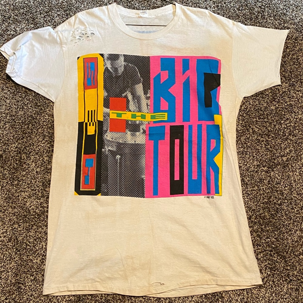 👀 Vtg 1987 YES “the big tour” tee